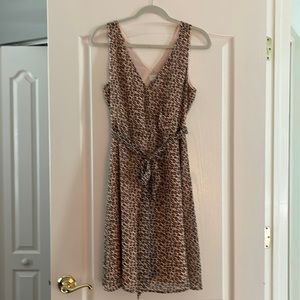 EUC sz M leopard print dress
